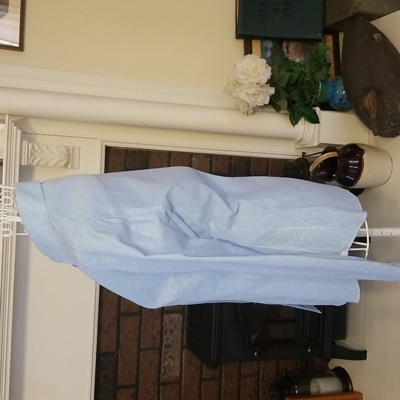 Borrelli blue button down shirt - Picture 4 of 10